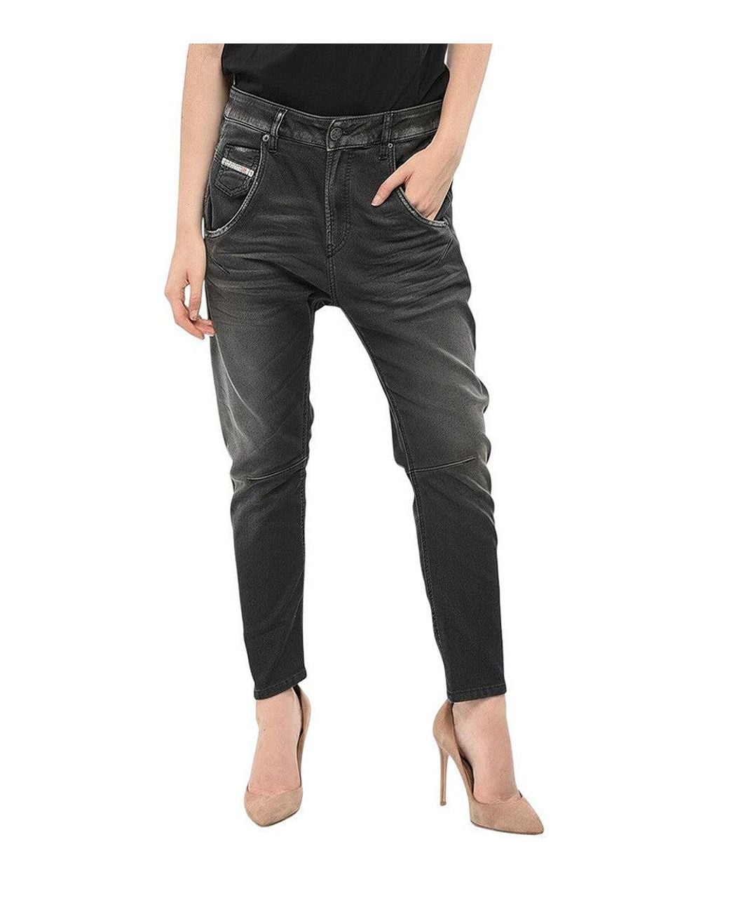 DIESEL Black Skinny High Rise Jeans