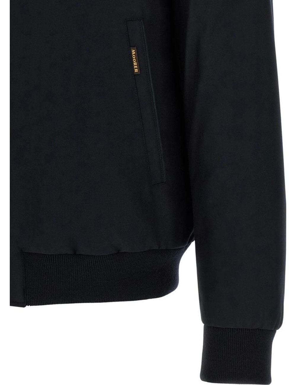 Moorer Blue Dark Solid Jacket for men