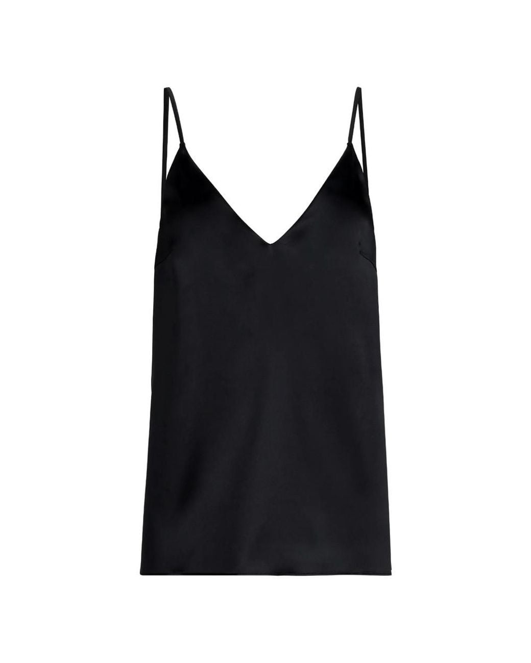 Brunello Cucinelli Black Solid V Neck Top