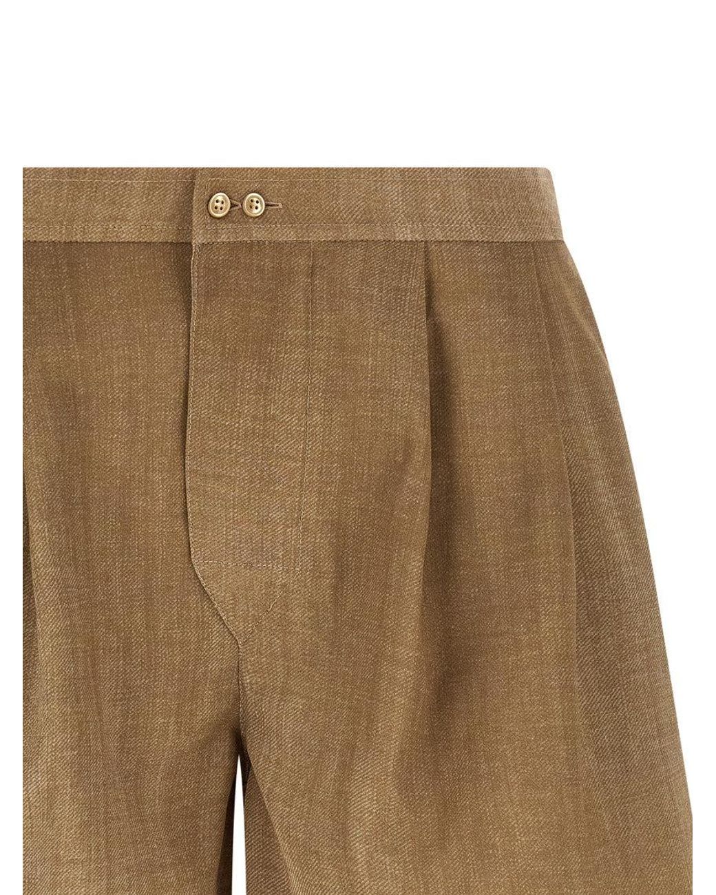Ermanno Scervino Natural Polyester Bermuda Shorts