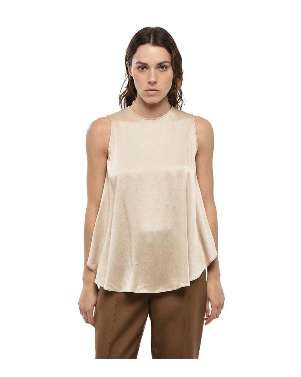 Stella McCartney Natural Crew Neck Top