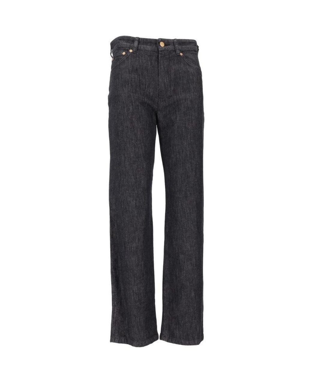 Max Mara Blue Straight Flat Front Pants
