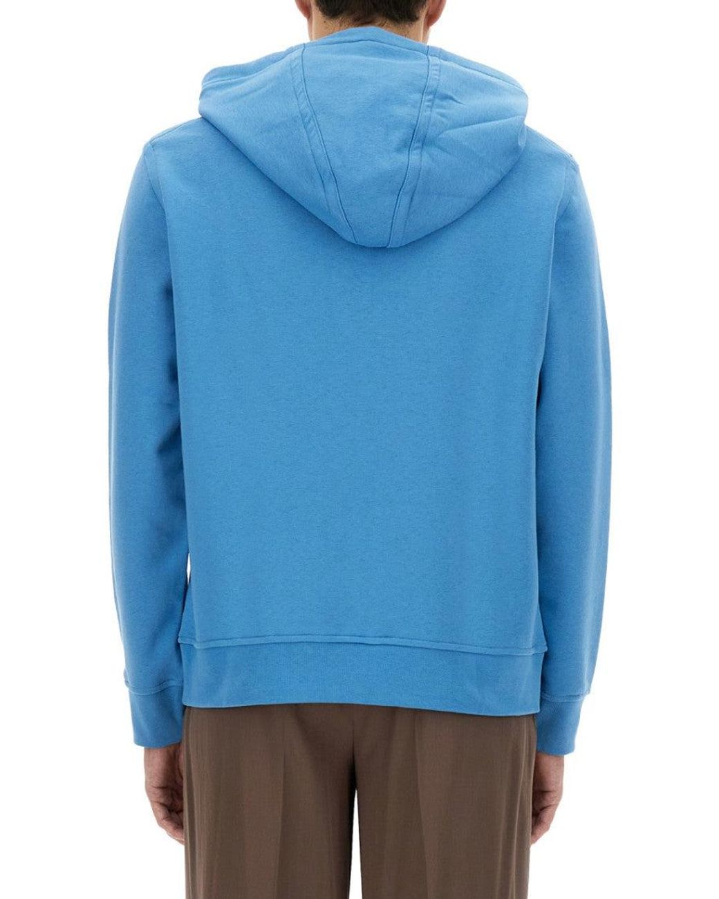 Etro Blue Regular Fit Pegasus Embroidered Sweatshirt for men