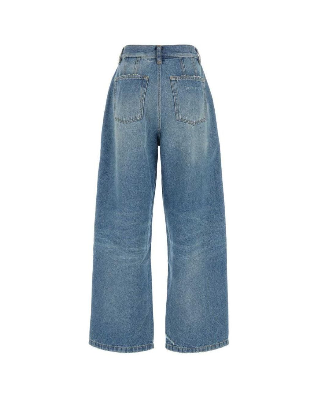 Palm Angels Blue Sky Wide Leg Denim Jeans