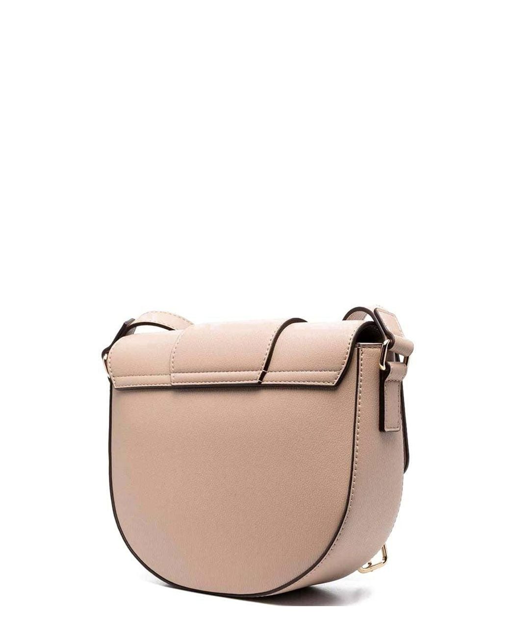 Love Moschino Pink Natural Heart Plaque Small Crossbody Bag