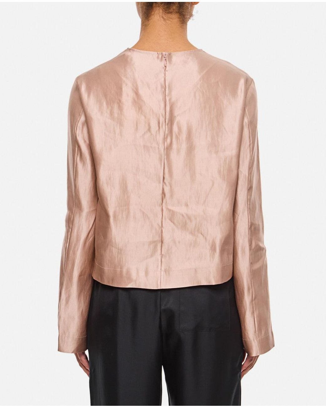 Loulou de Saison Pink Round Neck Blouse