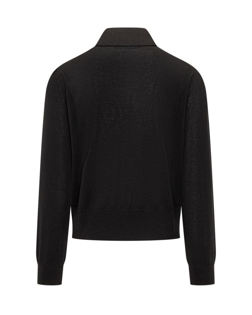Versace Black Button Up Cardigans for men