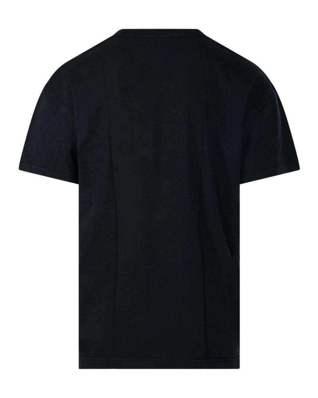 Our Legacy Black Organic Cotton Graphic T-Shirt For for men