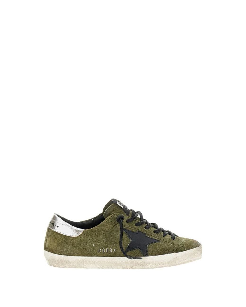 Golden Goose Deluxe Brand Green Color Block Sneakers for men