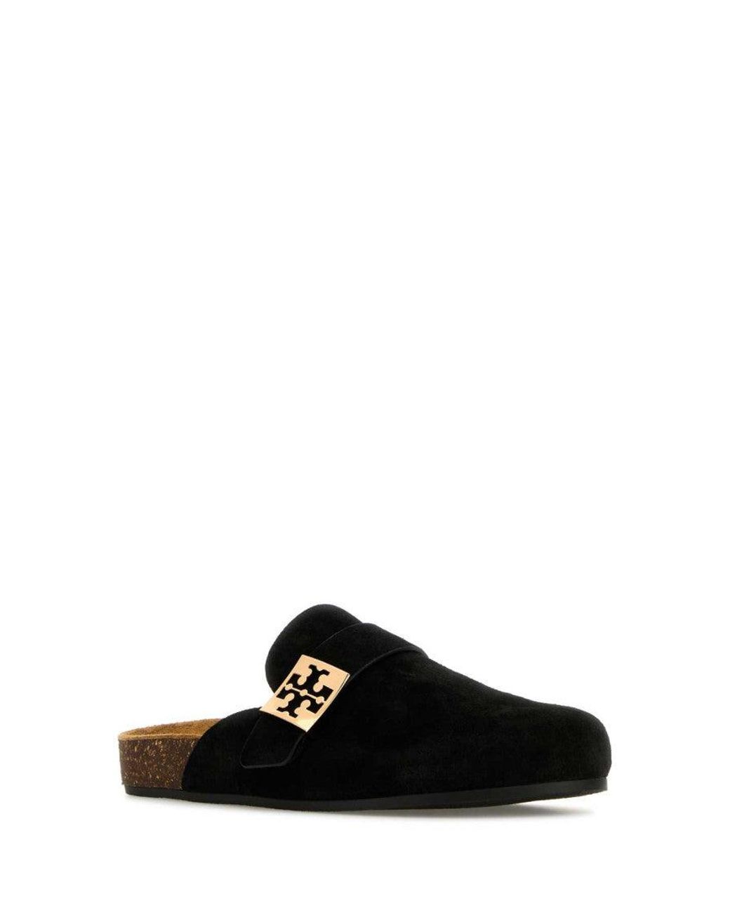 Tory Burch Black Suede Mules