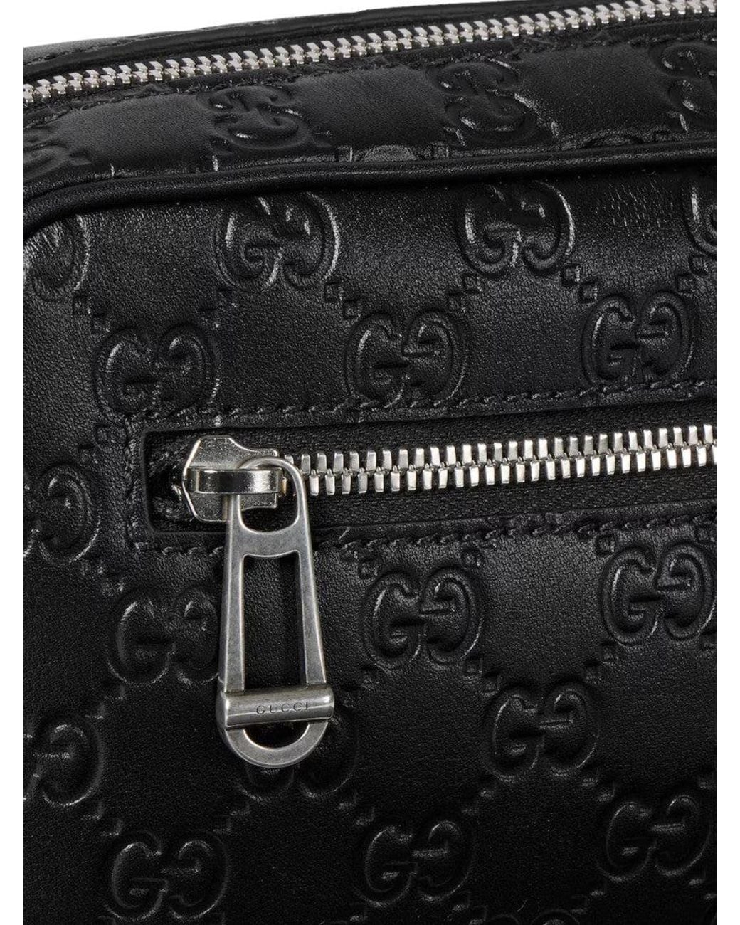 Gucci Black Gg Emblem Small Crossbody Bag for men