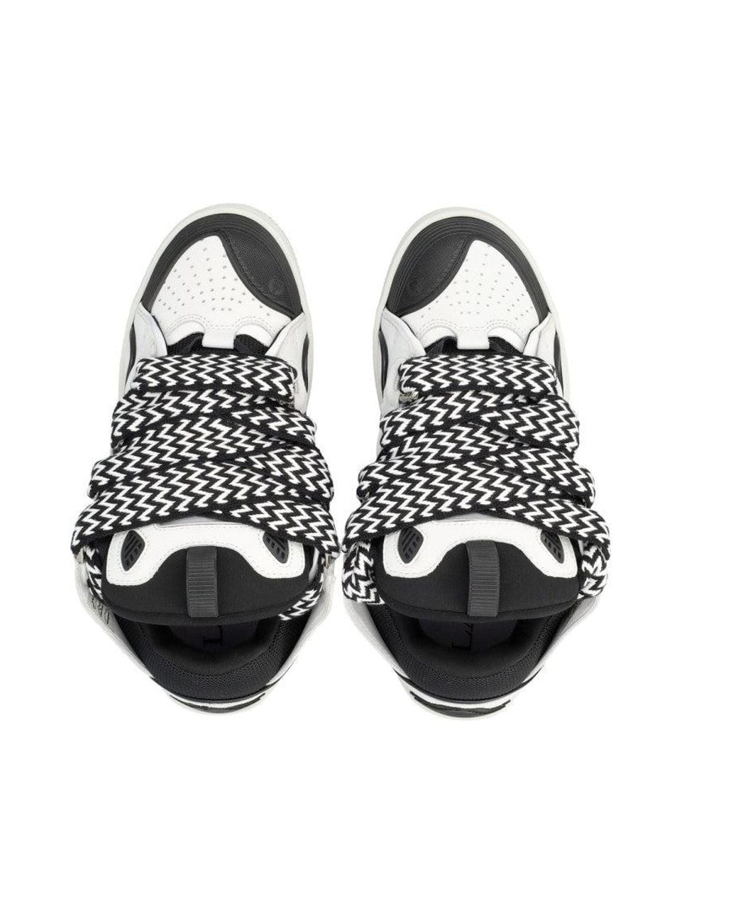 Lanvin White Color-Block Sneakers for men
