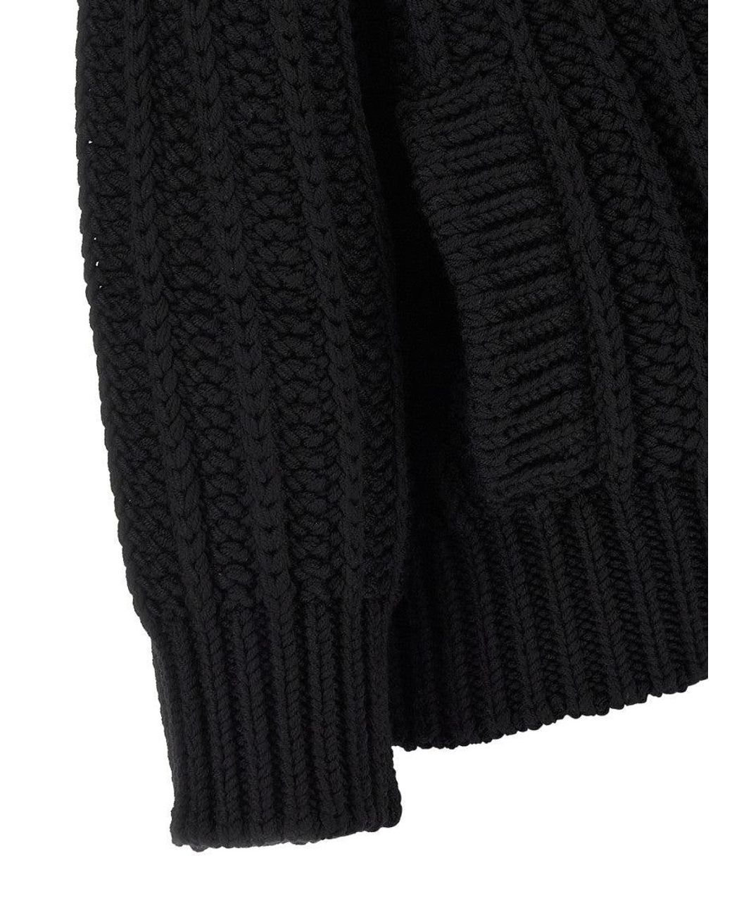 Dolce & Gabbana Black Wool Cardigan