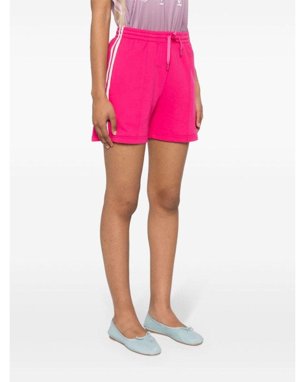 P.A.R.O.S.H. Pink Striped Jersey Shorts