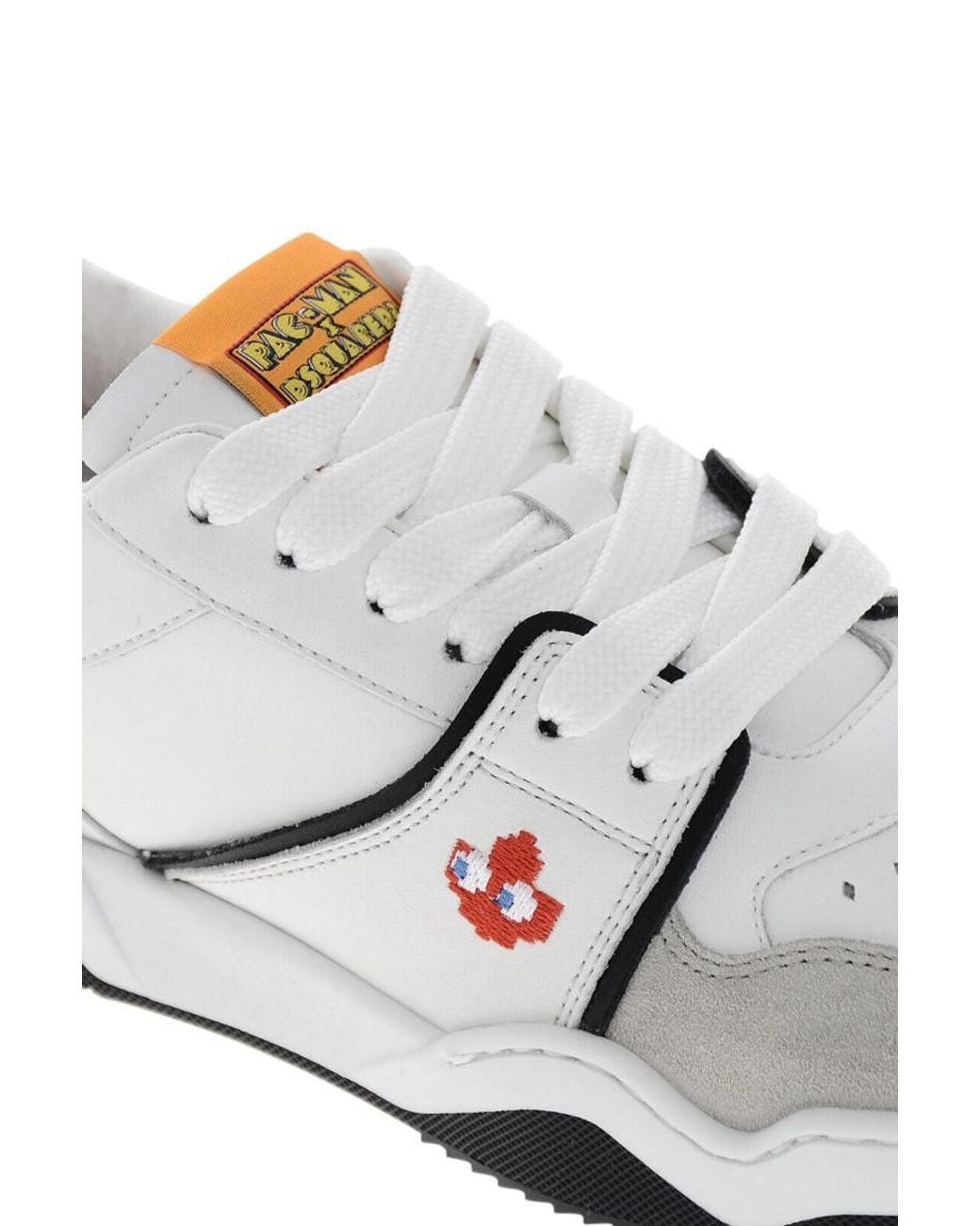 DSquared² White Color Block Sneakers