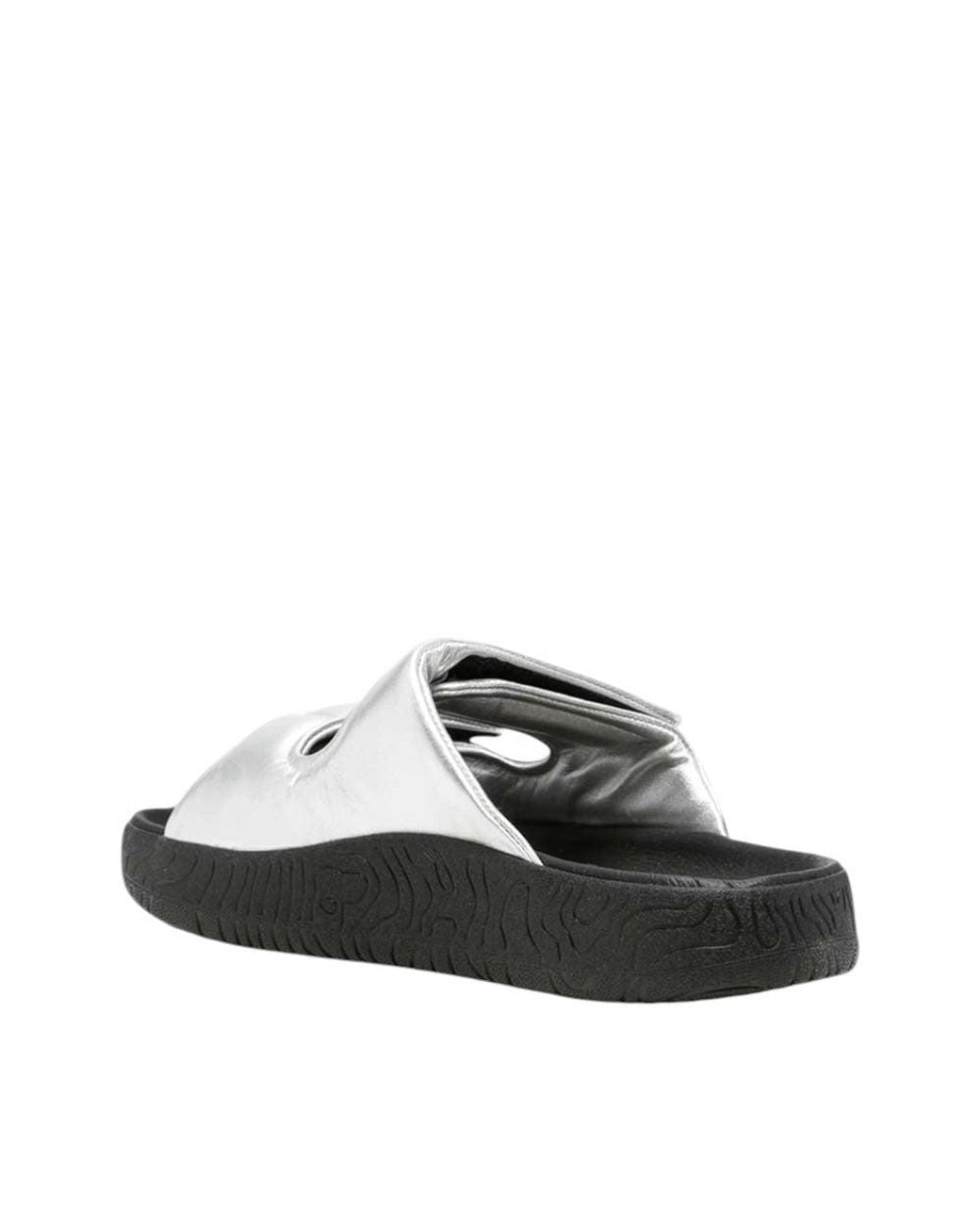 Veja Black Metallic Sandals