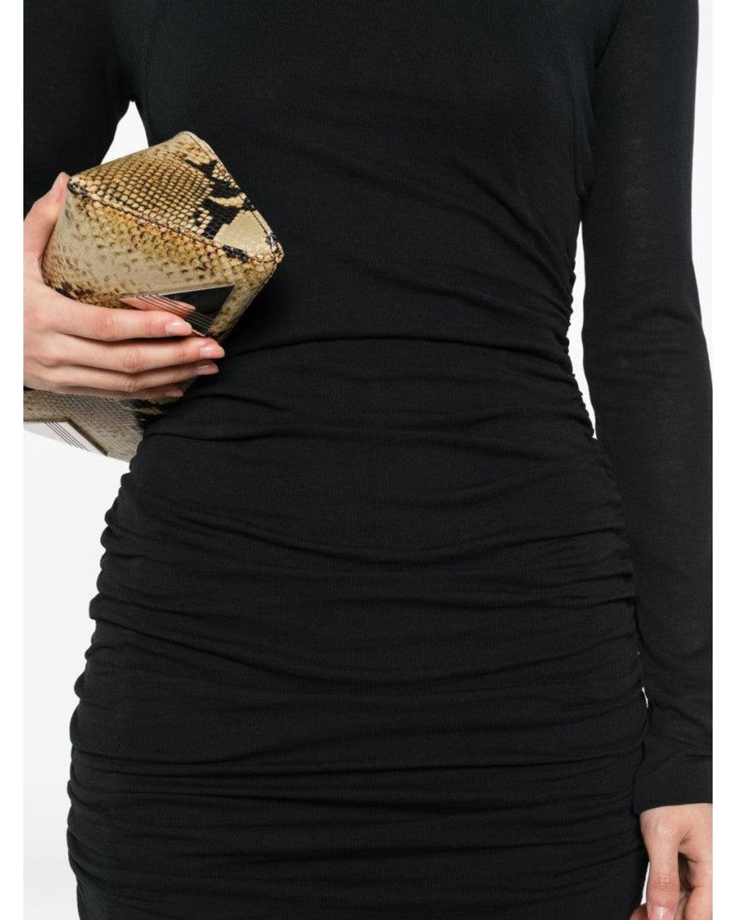 BITE STUDIOS Black Rigel Layered Gathered Dress