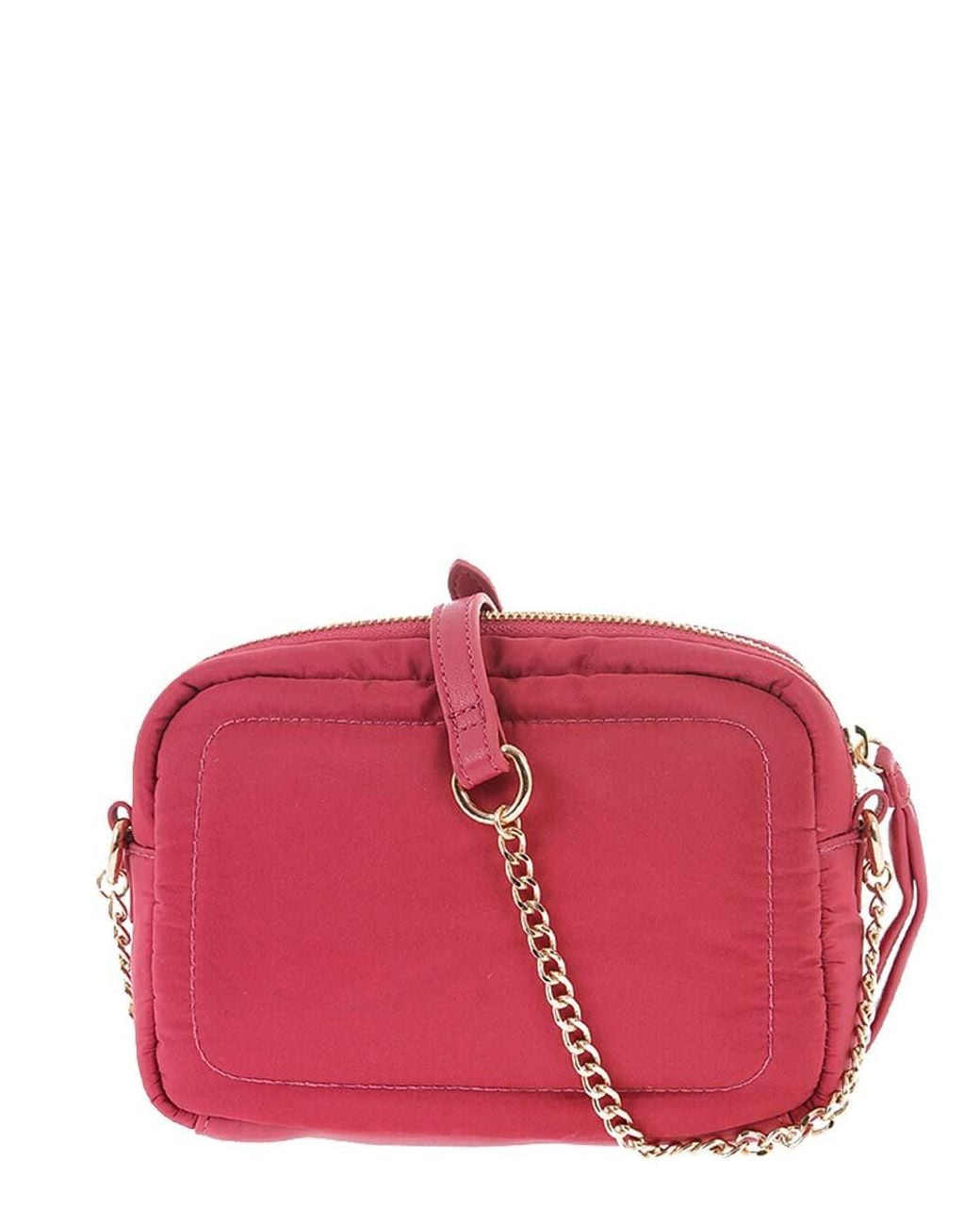 Love Moschino Red Light Logo Plaque Small Crossbody Bag