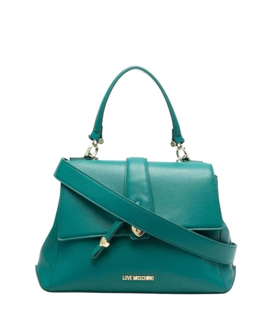 Love Moschino Green Logo Small Satchel