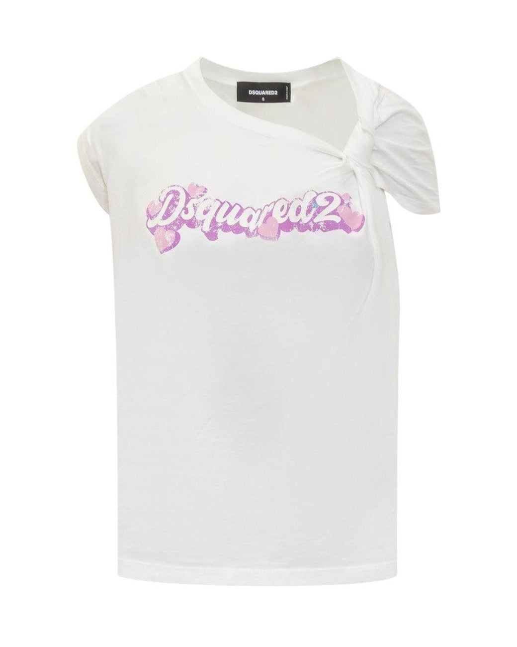 DSquared² White Classic Logo T-Shirt