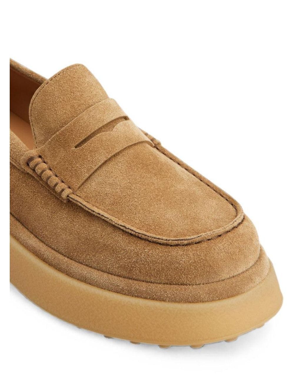 Tod's Brown Suede Loafers