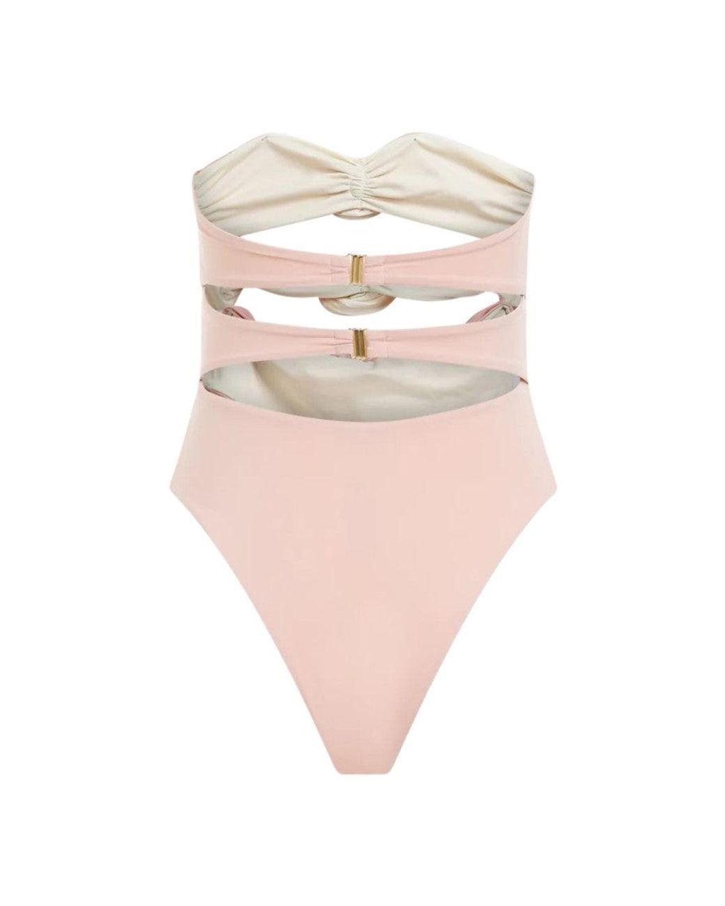 LaRevêche Pink Embellished Swimwear
