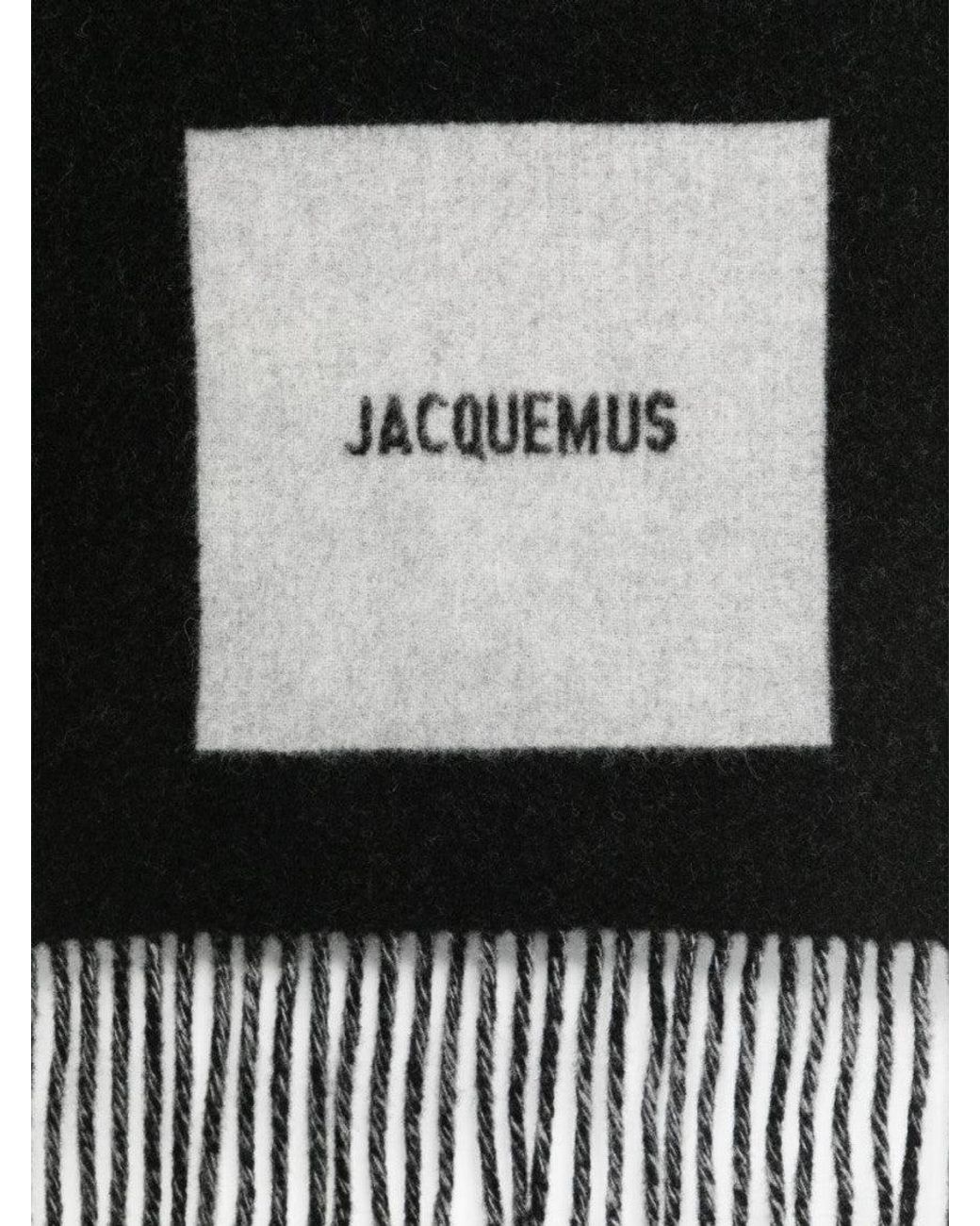 Jacquemus Black Logo Scarf