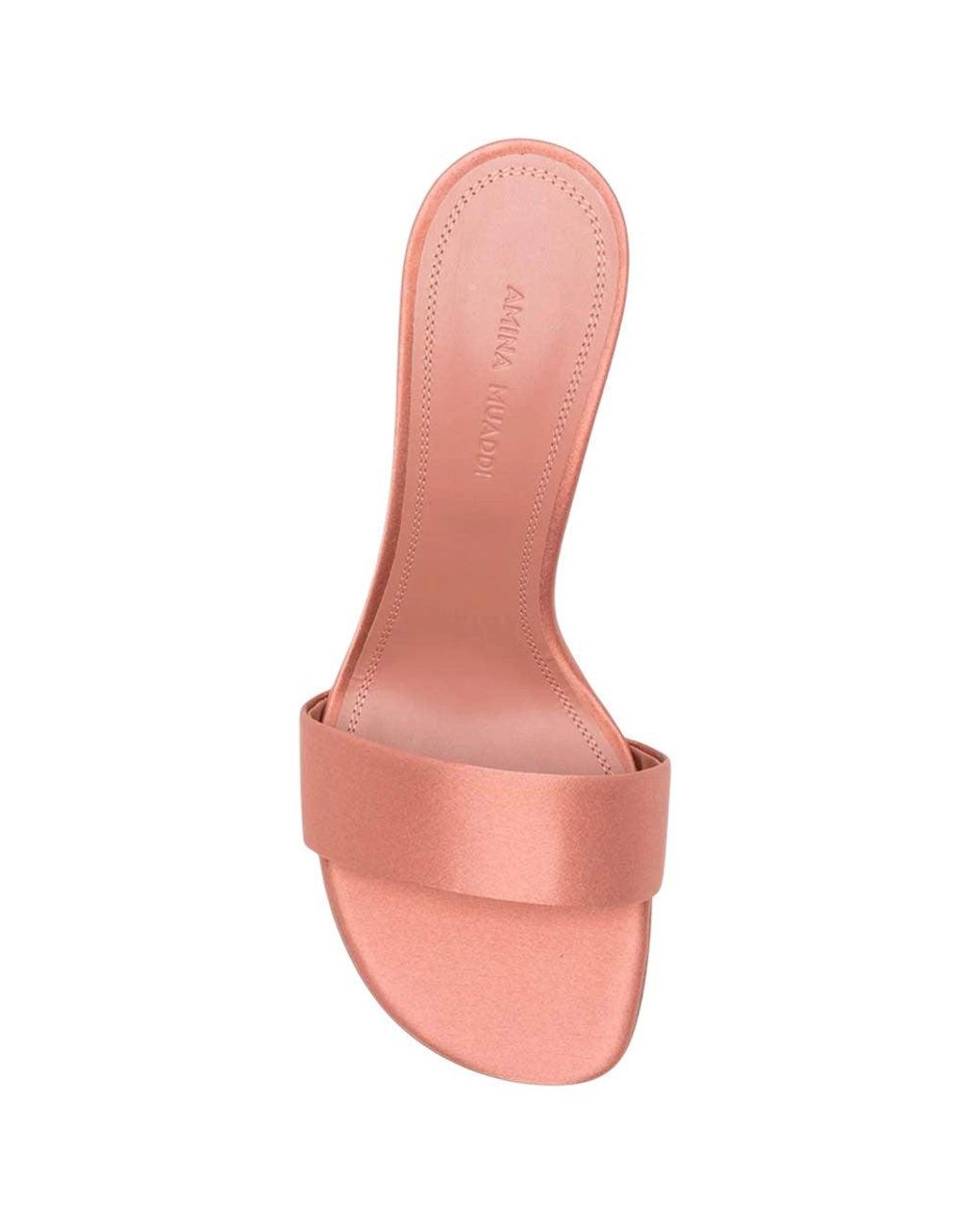 AMINA MUADDI Pink Satin Andreea Heels