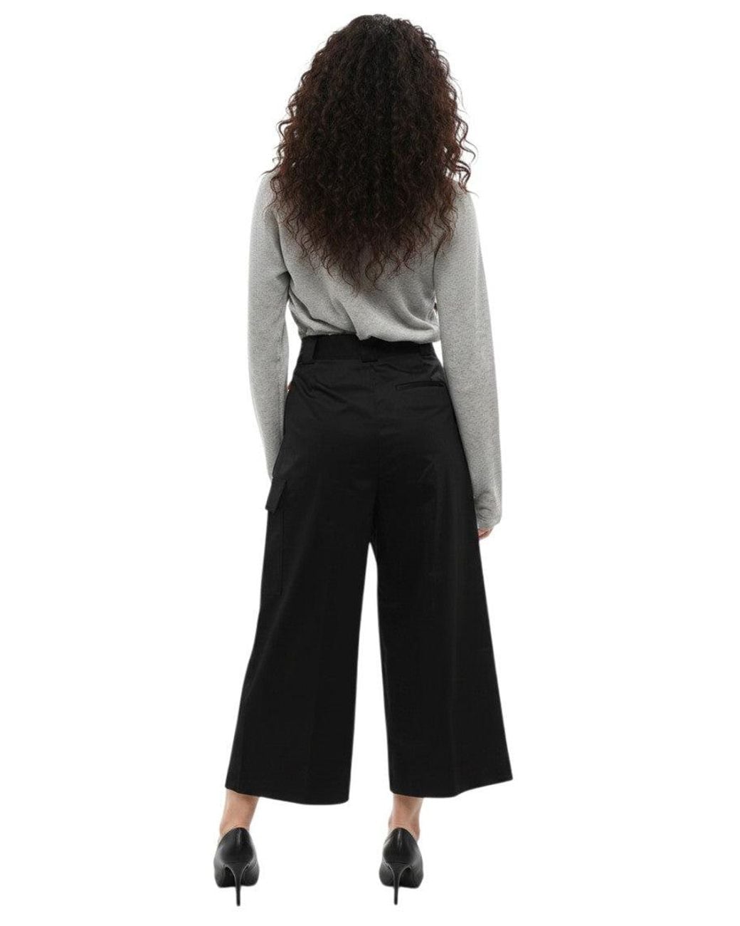 Woolrich Black Loose Pleated Pant
