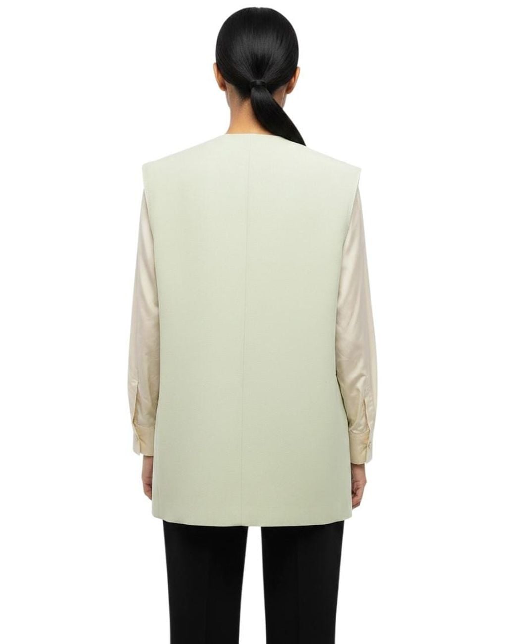 Jil Sander Natural Solid Shawl Lapel Blazer