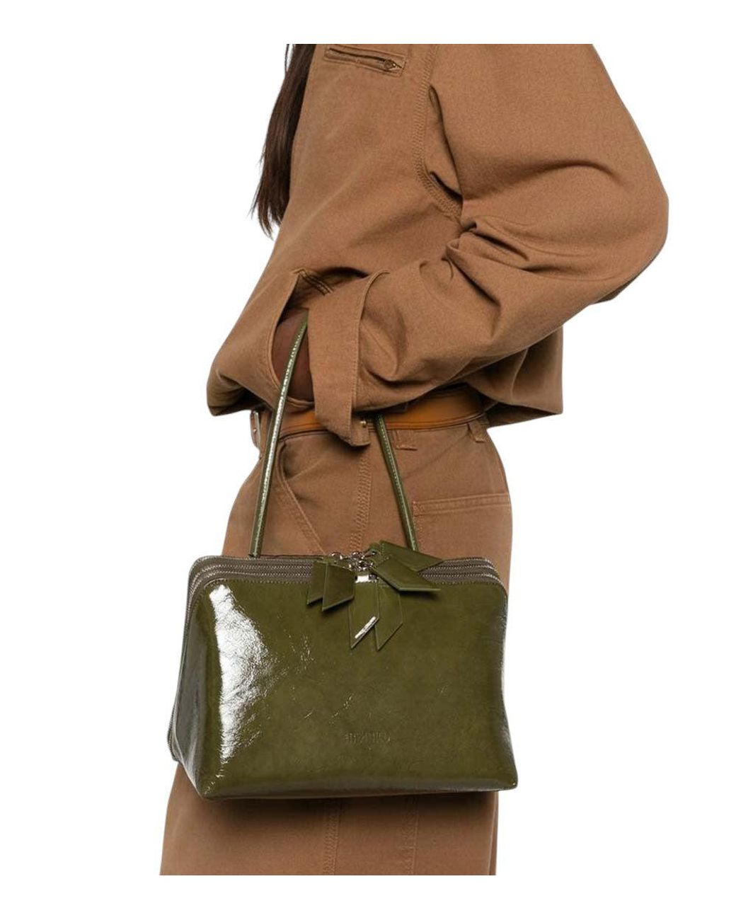 The Attico Green L'Altra Di Milano Large Shoulder Bag