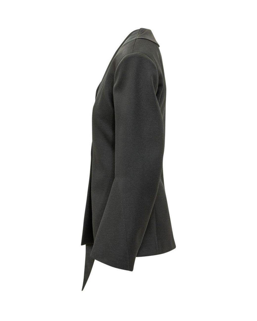 The Attico Black Mini Tailored Blazer