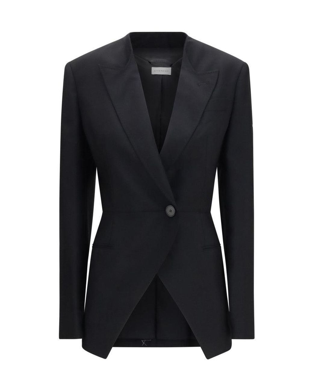 Givenchy Black Peaked Lapel Blazer