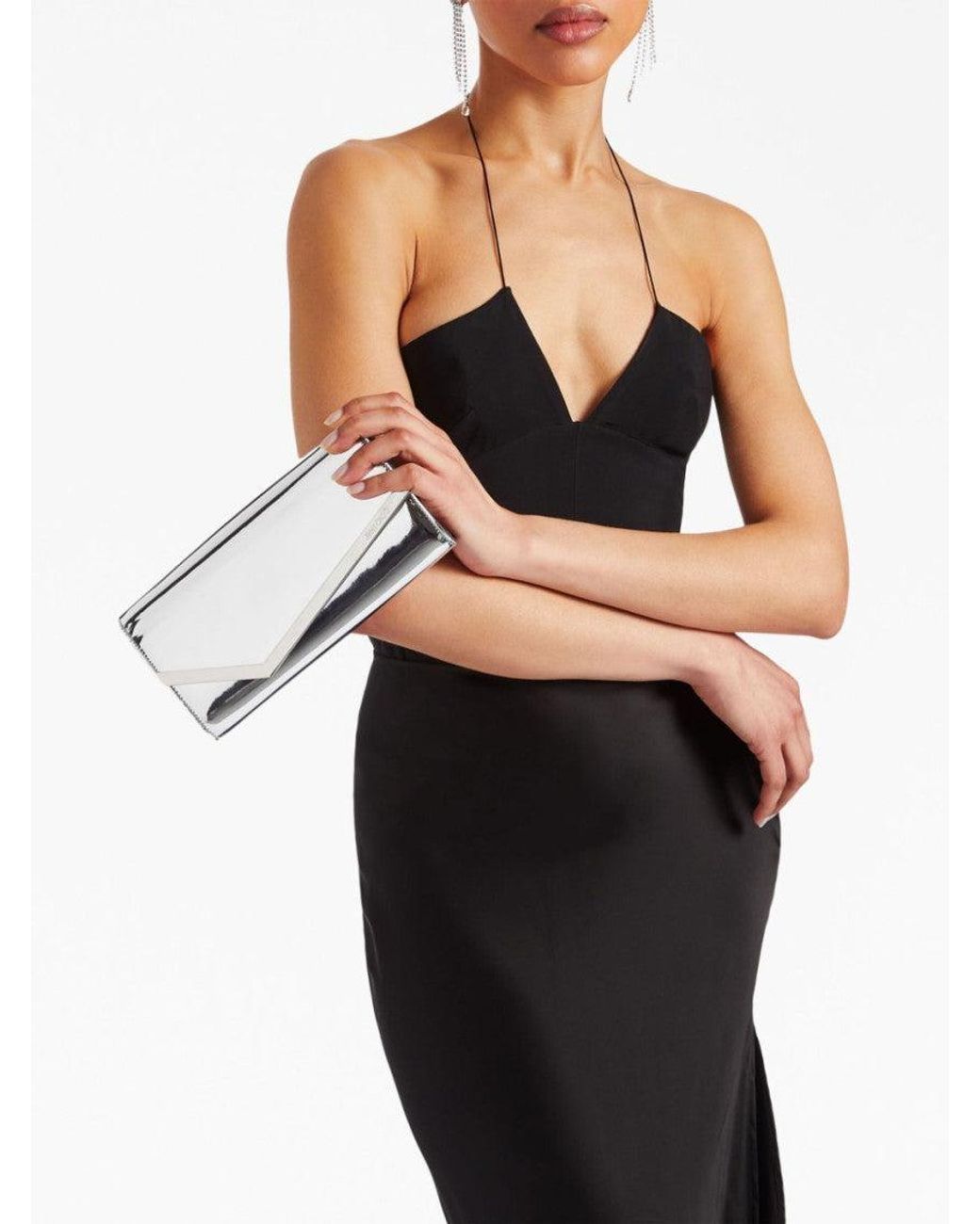 Jimmy Choo White Emmie Clutch