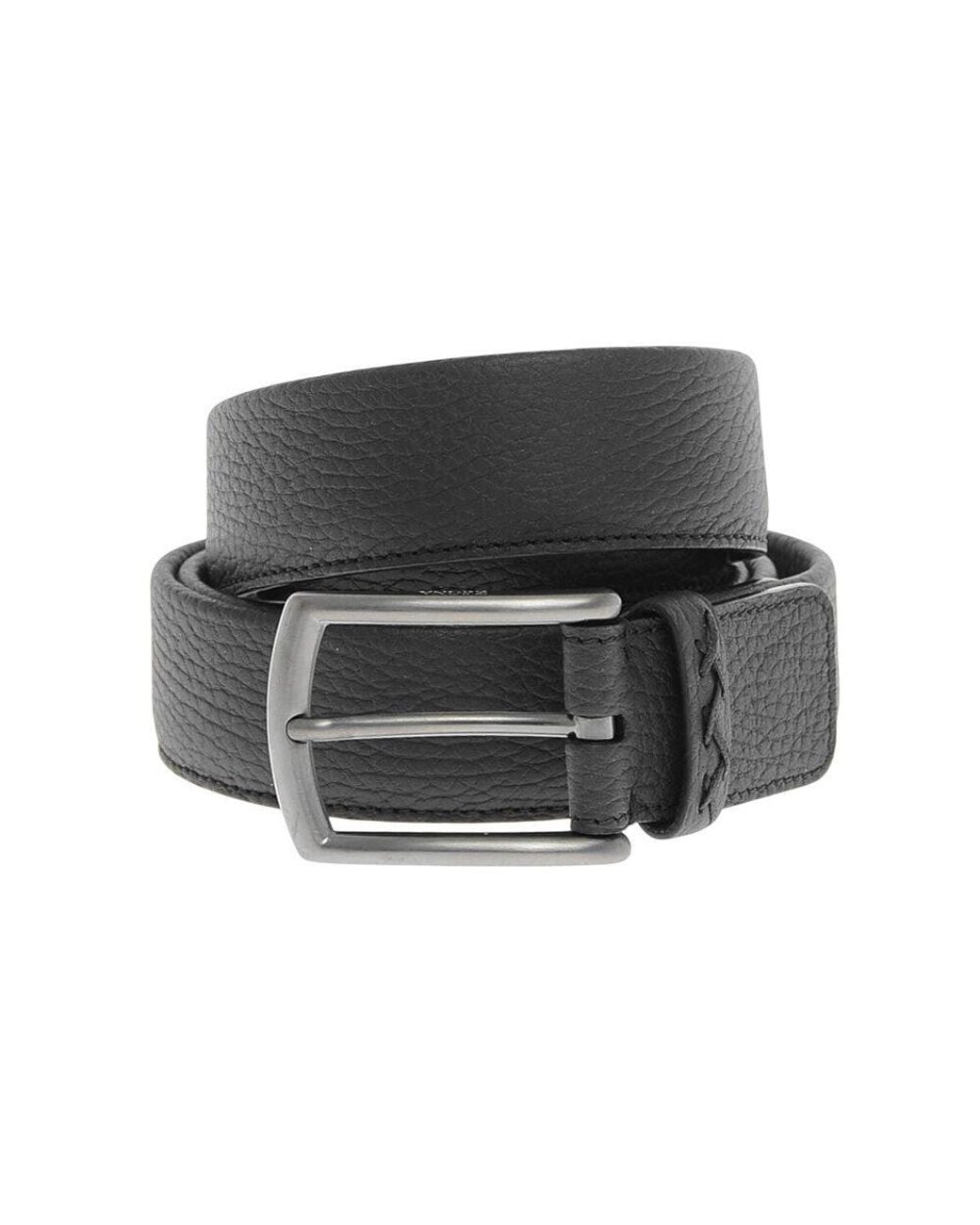 Zegna Brown Solid Belt for men