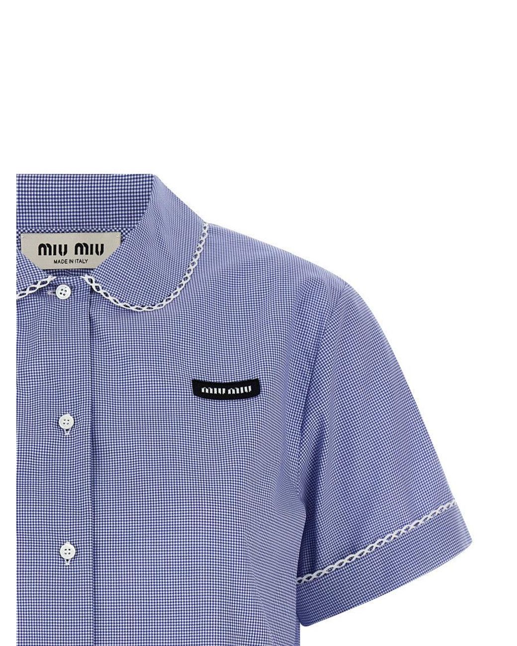 Miu Miu Blue Regular Solid Shirt