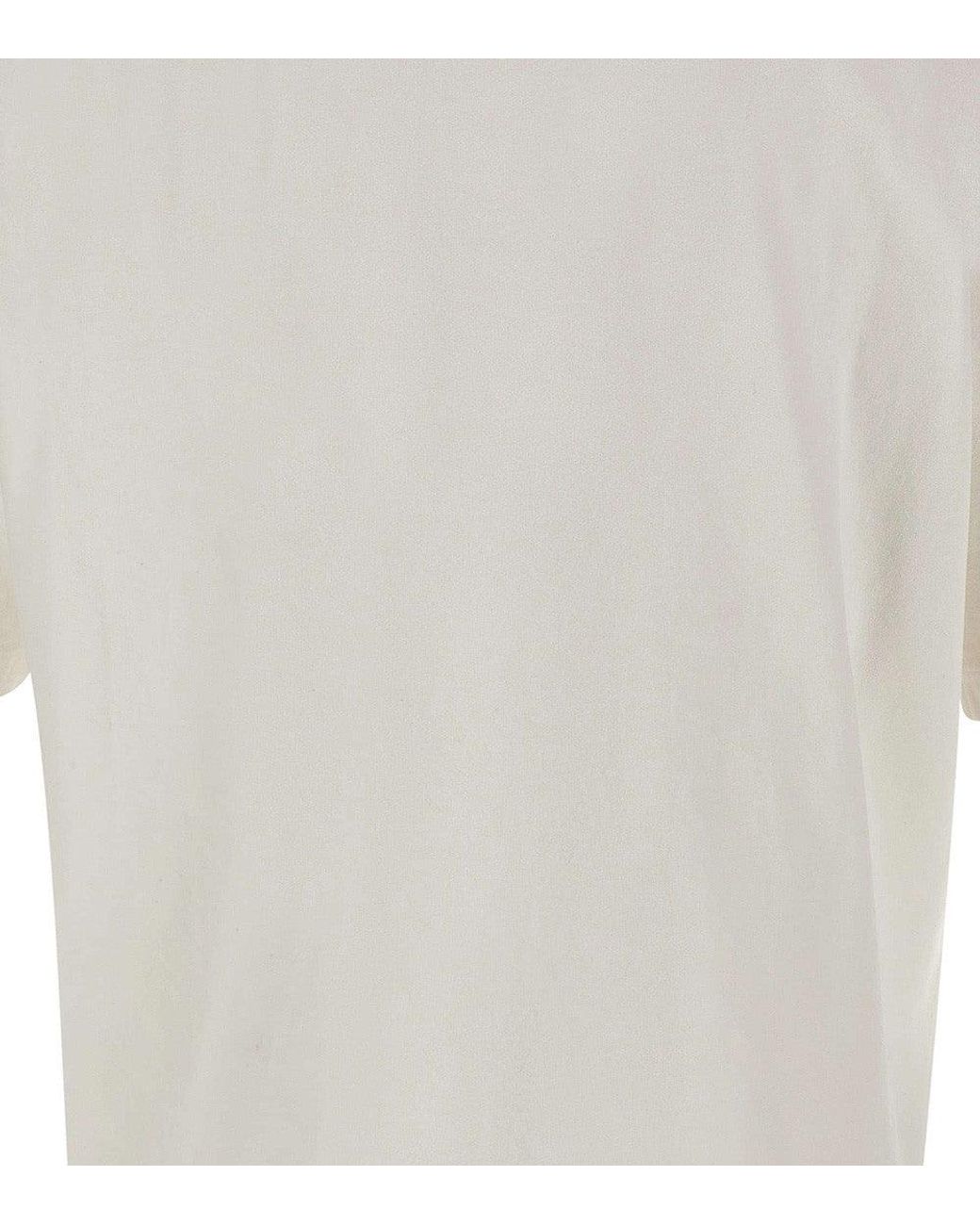Stone Island White Regular Logo T-Shirt for men