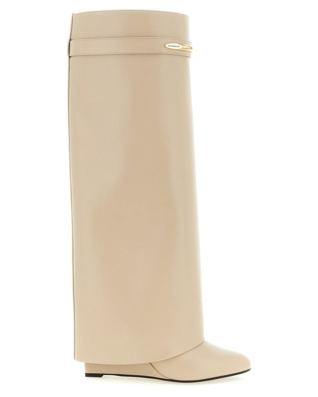 Givenchy White Solid Pointed Toe Boots