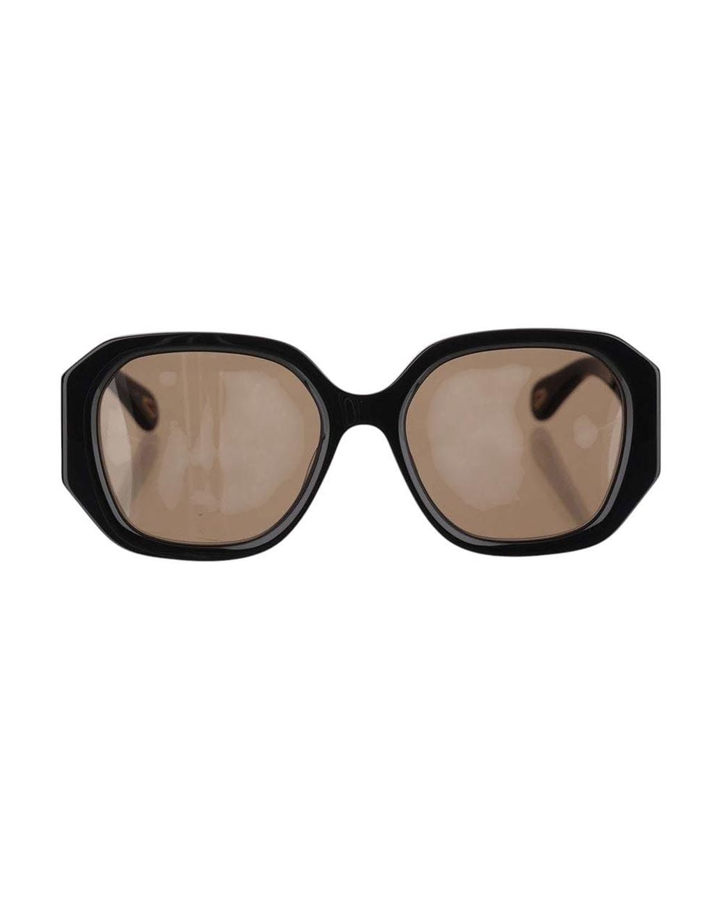 Chloé Brown Logo Sunglasses