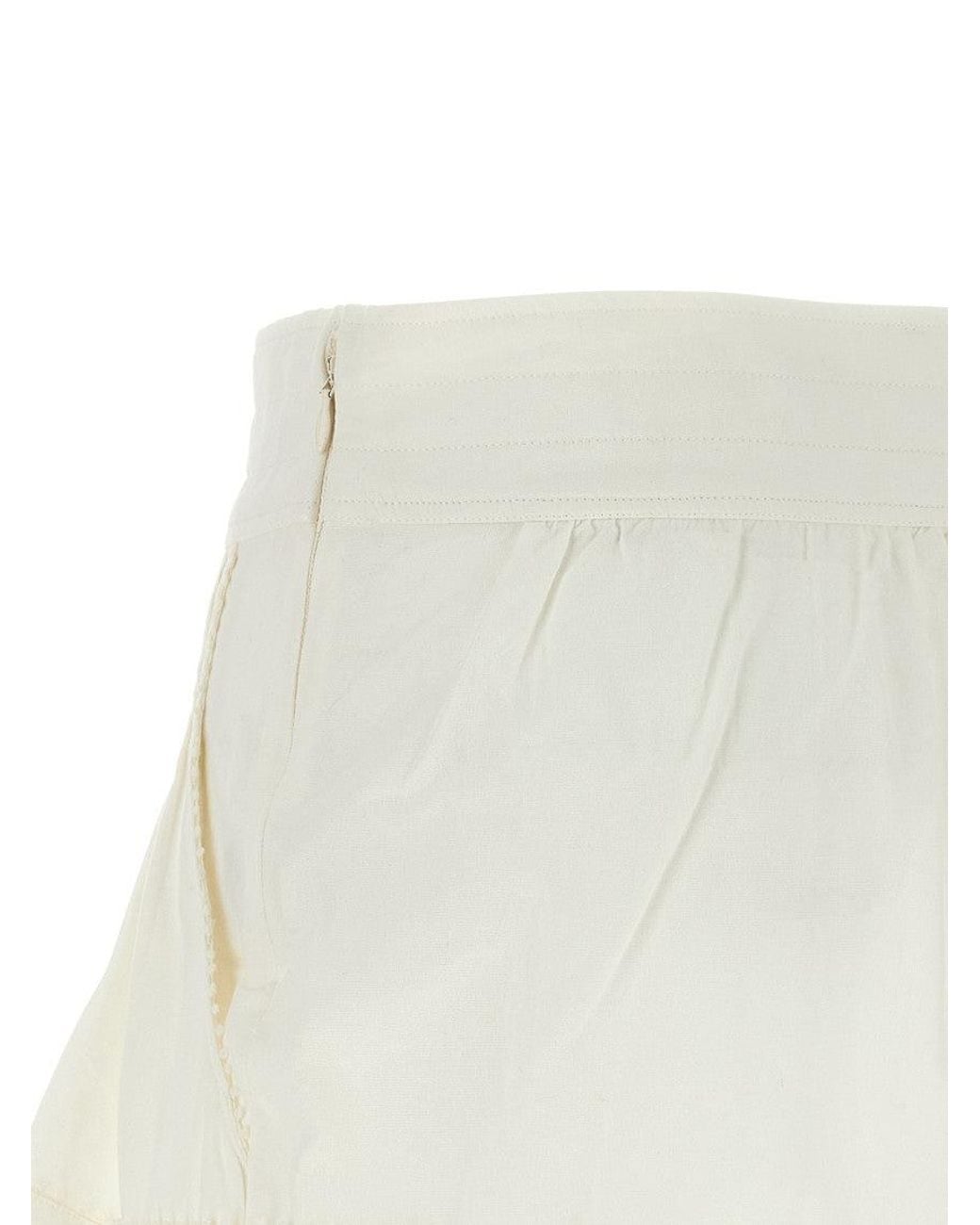 Isabel Marant White 'Cybila' Shorts