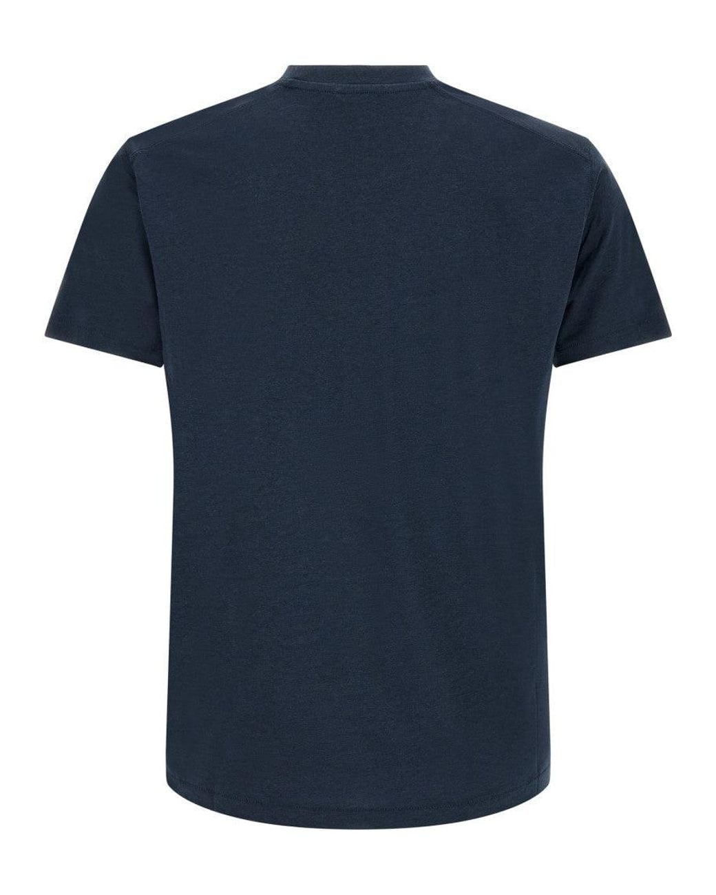 Tom Ford Blue Solid Crew Neck T-Shirt for men