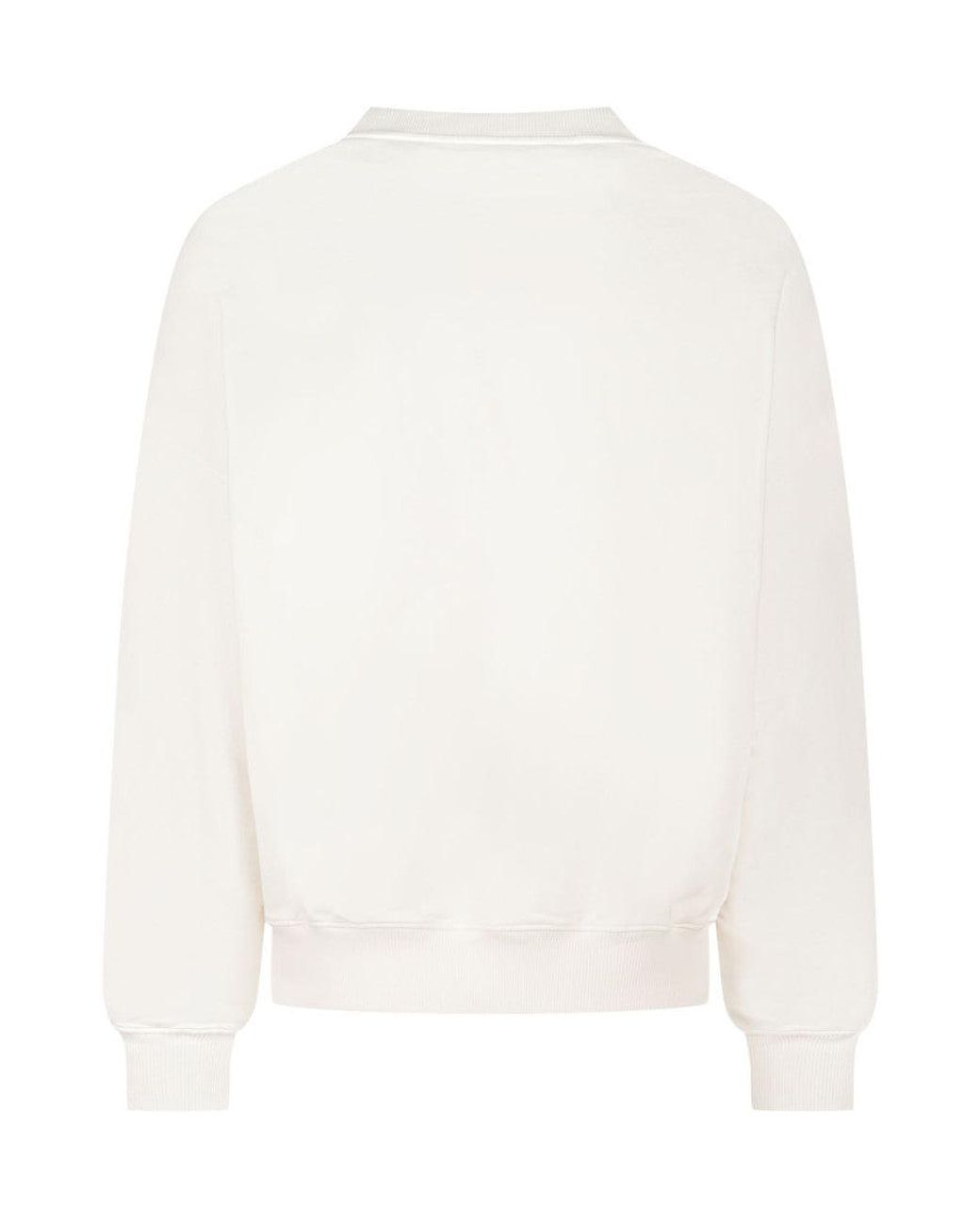 Palm Angels White Graphic Logo Sweatshirt for men