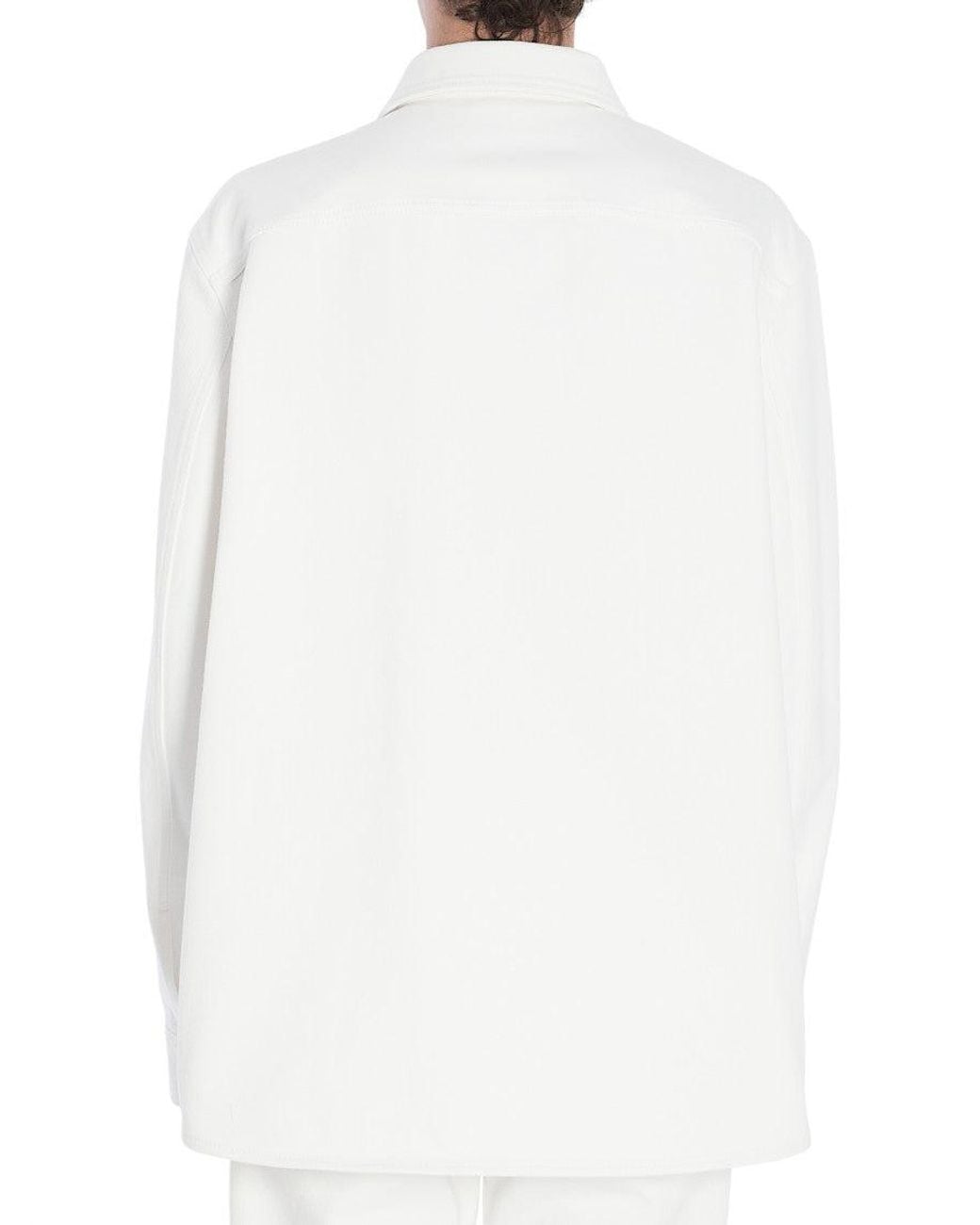 Gucci White Relaxed Logo Shirt for men