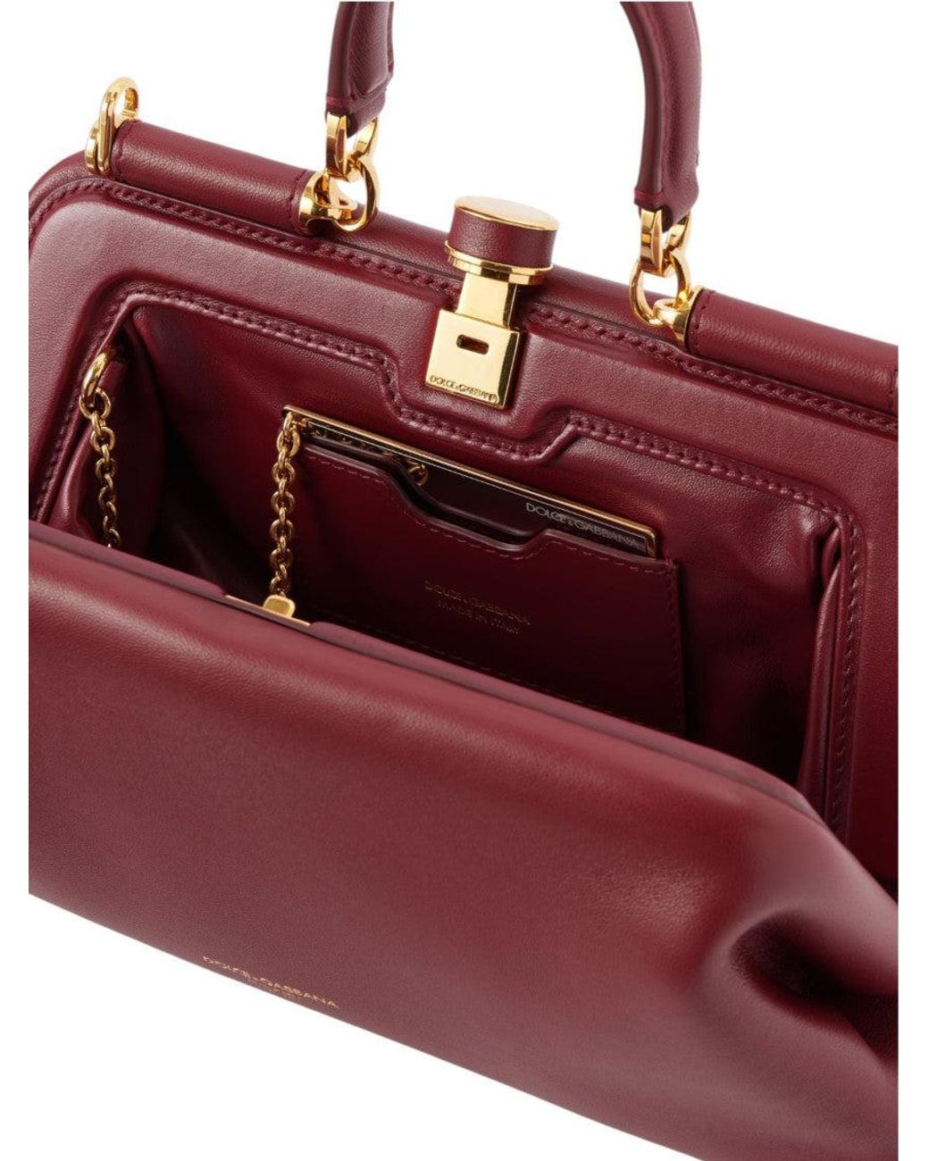Dolce & Gabbana Red Grandma Medium Satchel
