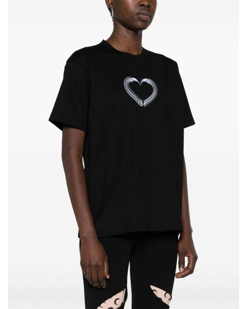 Junya Watanabe Black Printed Cotton T-Shirt