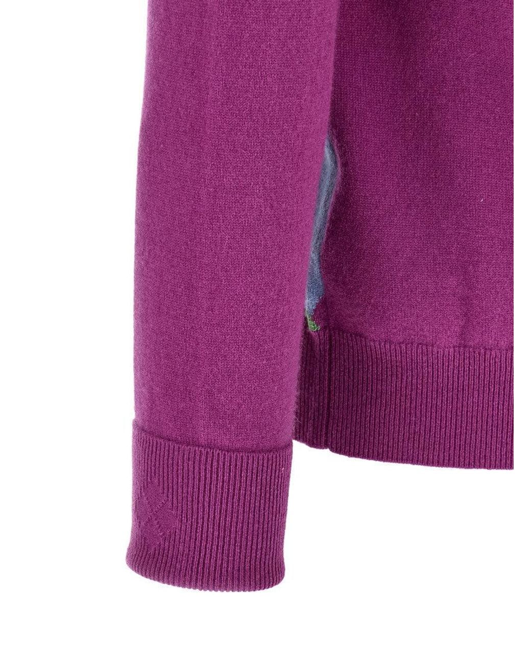 Ballantyne Pink V Neck Sweater for men