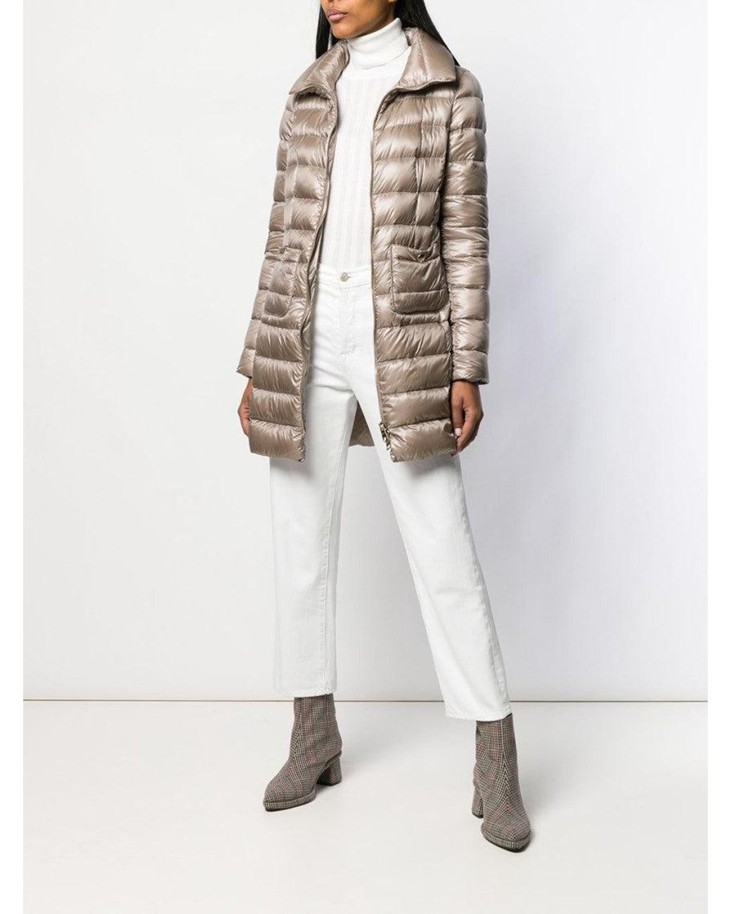 Herno Natural Maria Midi Down Jacket