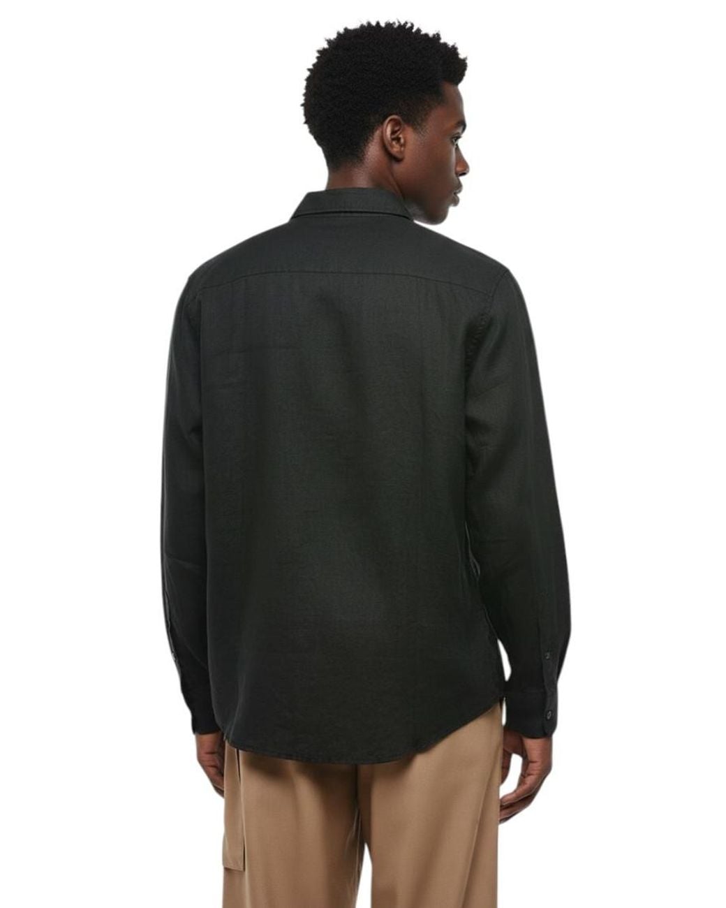 DIESEL Black Regular Solid Shirt for men