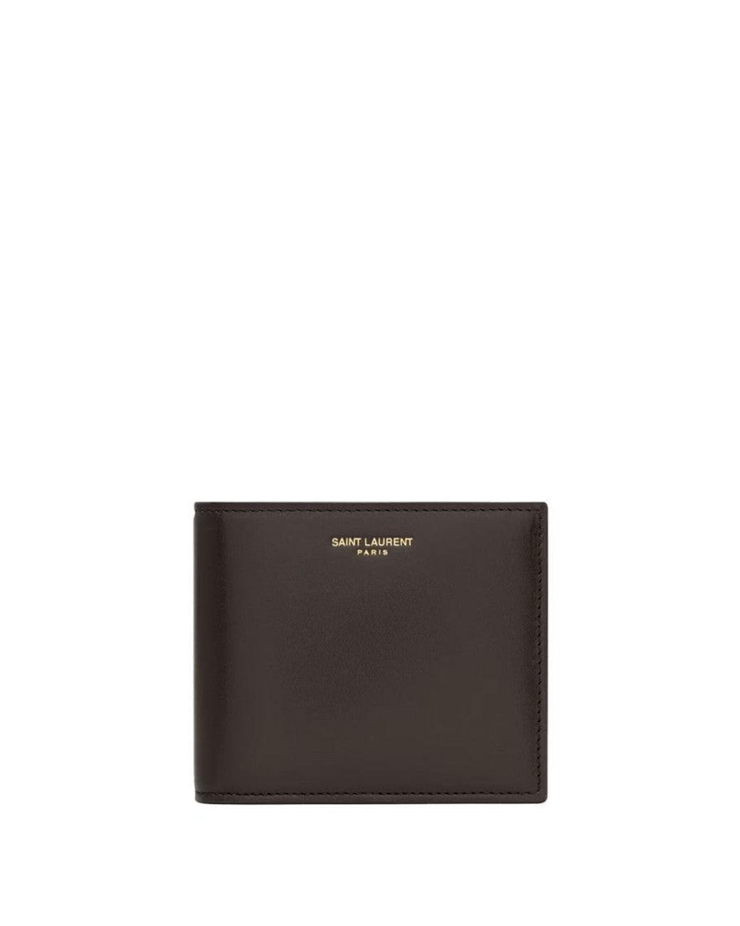 Saint Laurent Brown Logo Wallet for men