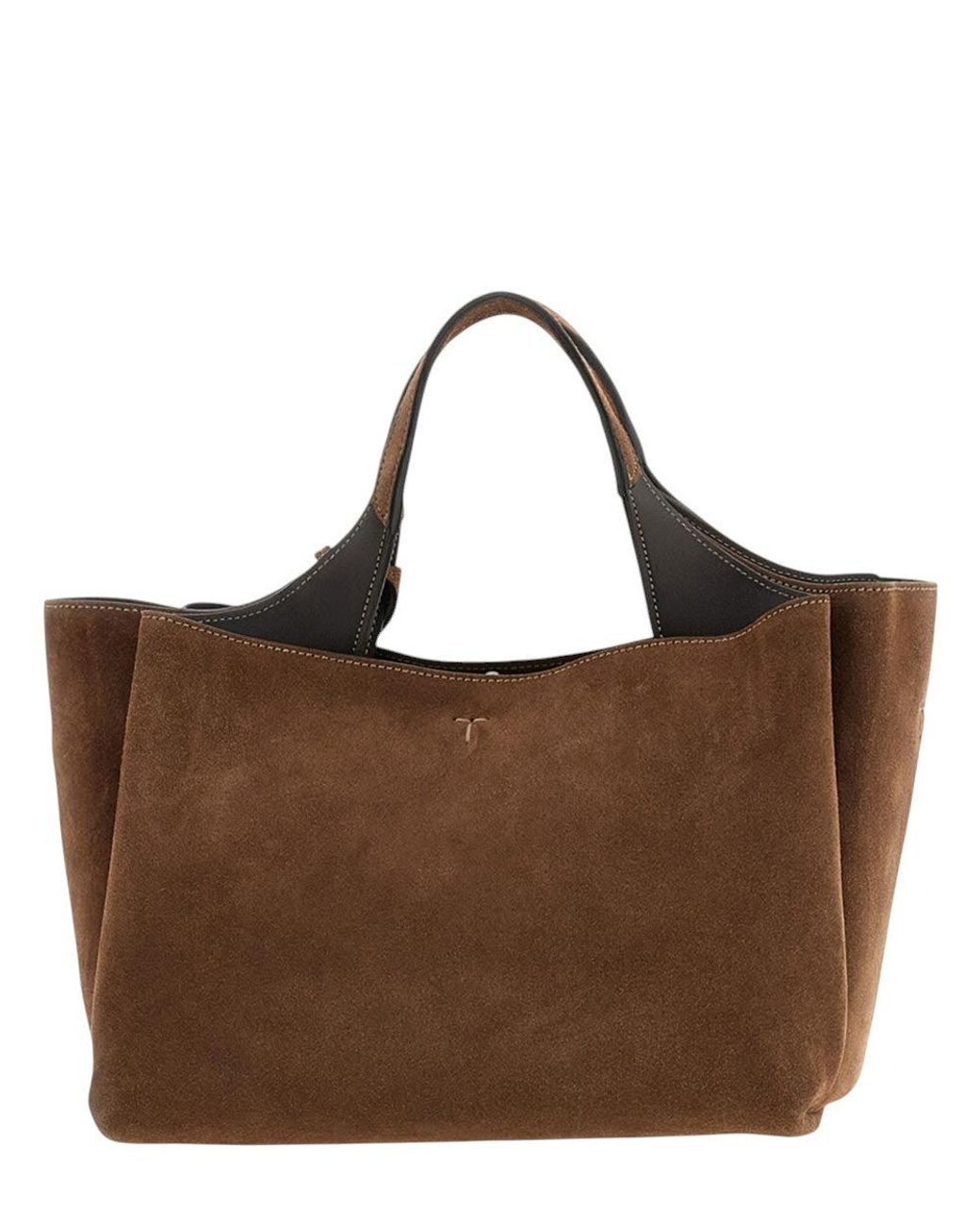 Tod's Brown Dark T Timeless Mini Tote